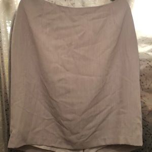 Fully lined Taupe skirt